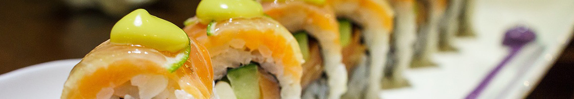 Eating Sushi at Sushi Camp restaurant in Temecula, CA.